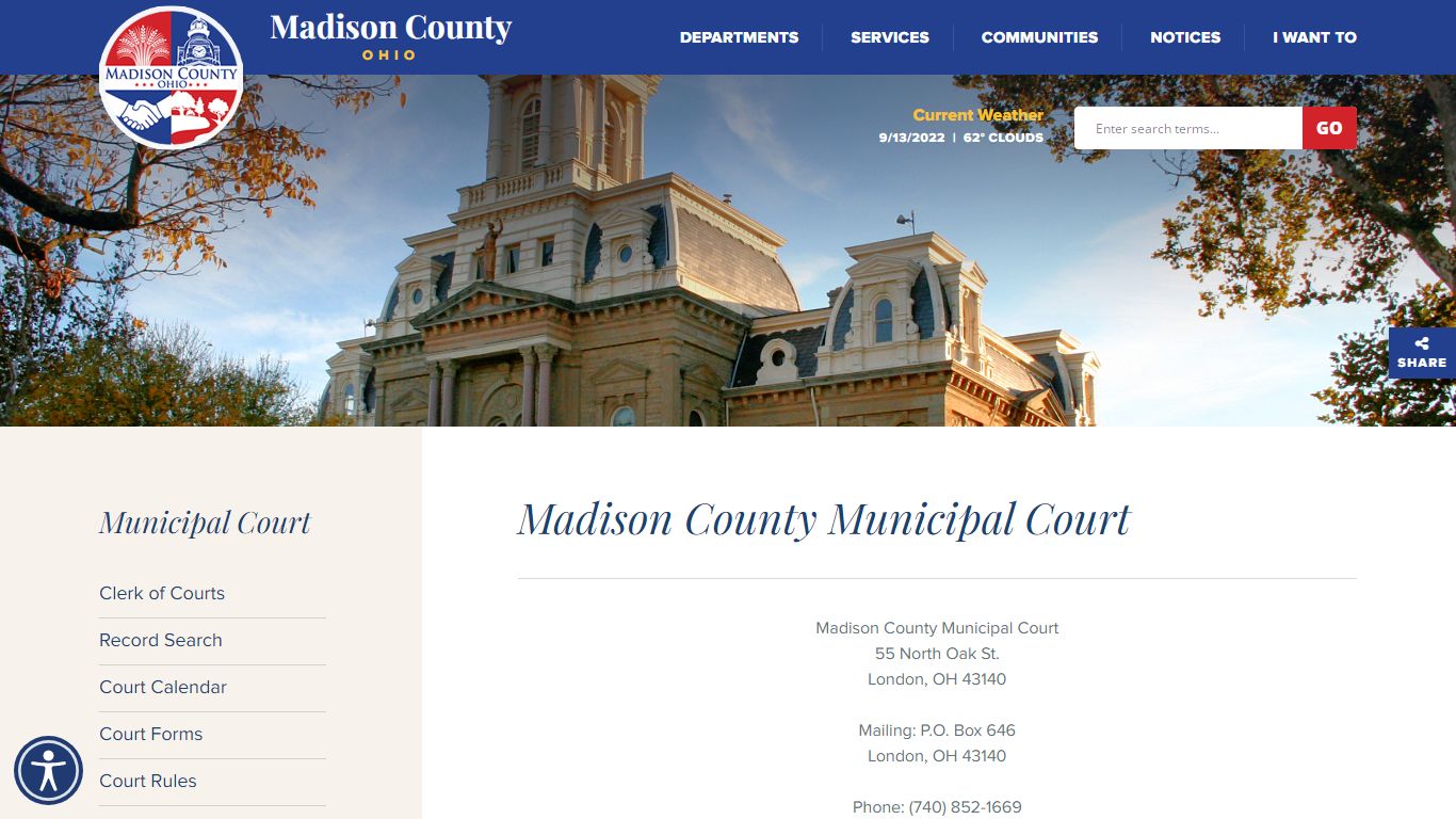 Madison County Municipal Court - Welcome to Madison County, OH
